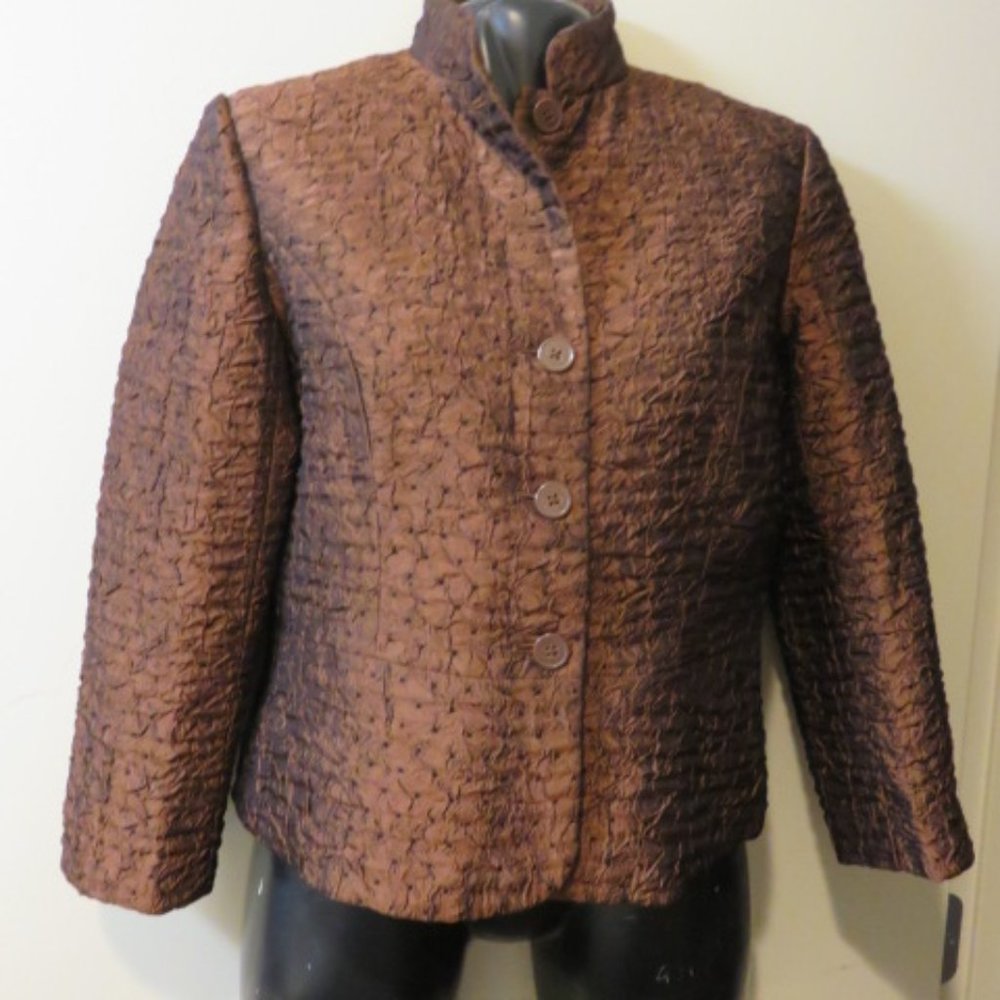Coldwater Creek Petite Small Dress Jacket / Brown - Picture 1 of 5